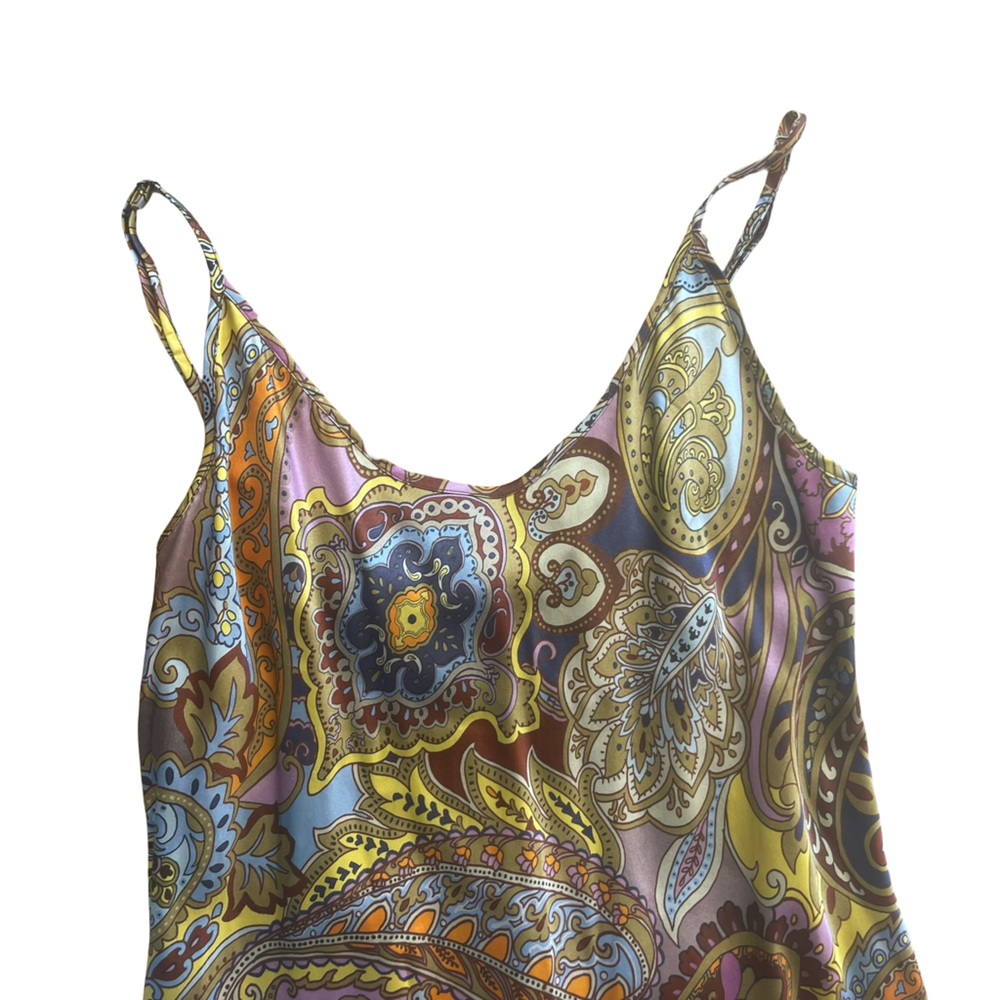 Johnny Was Sandalwood Silk Maxi Dress - Picture 3 of 8